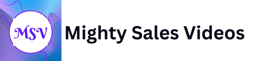 Mighty Sales Videos official company logo with MSV icon